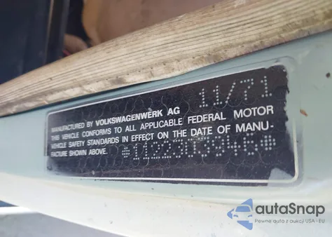 1972 Volkswagen Beetle from USA, damaged, VIN 00000001122303946